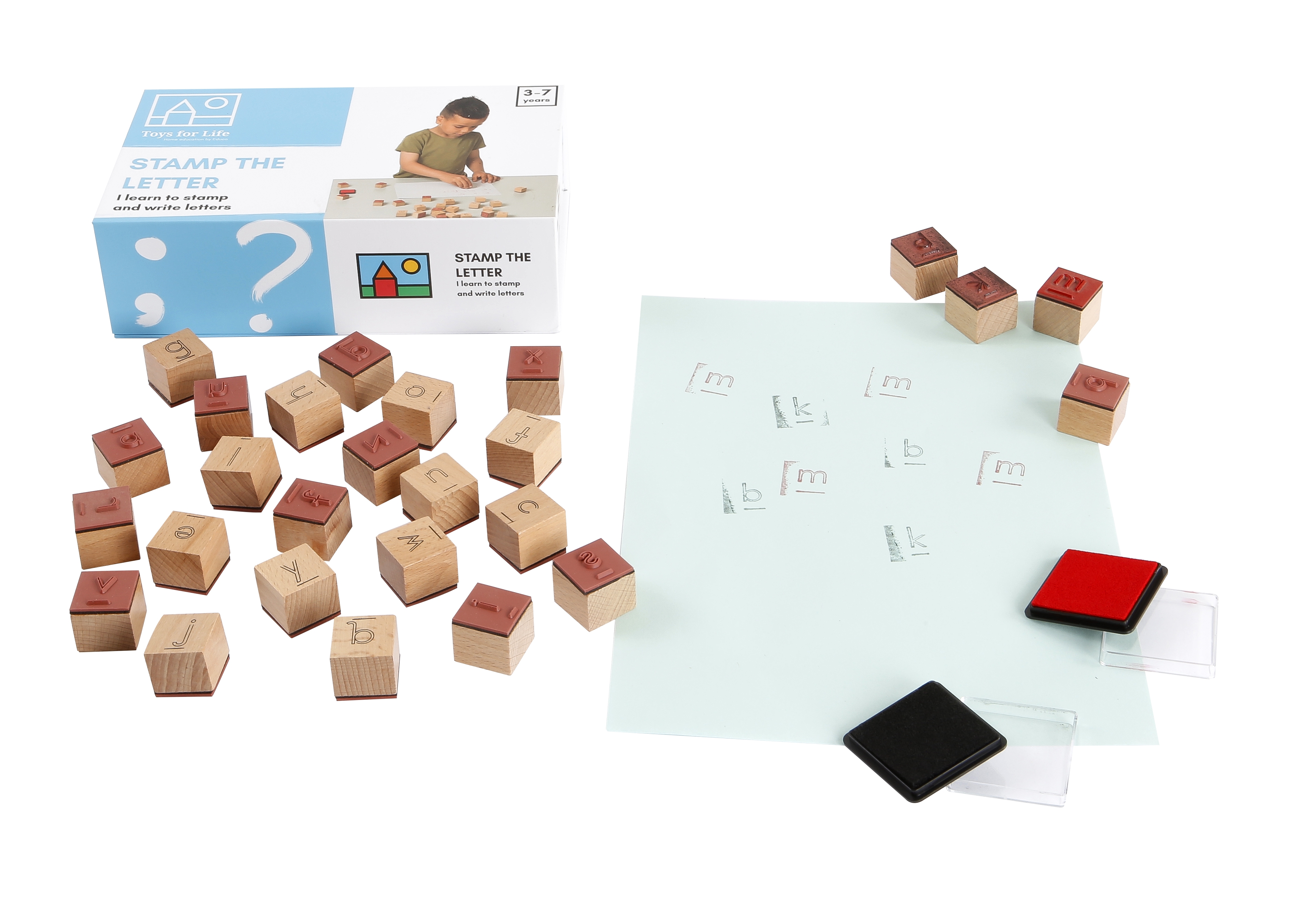 "Stamp the letter" - Buchstaben Stempel Spiel
