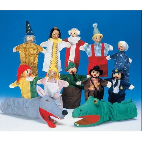 Das große Handpuppen-Set, 12 Figuren