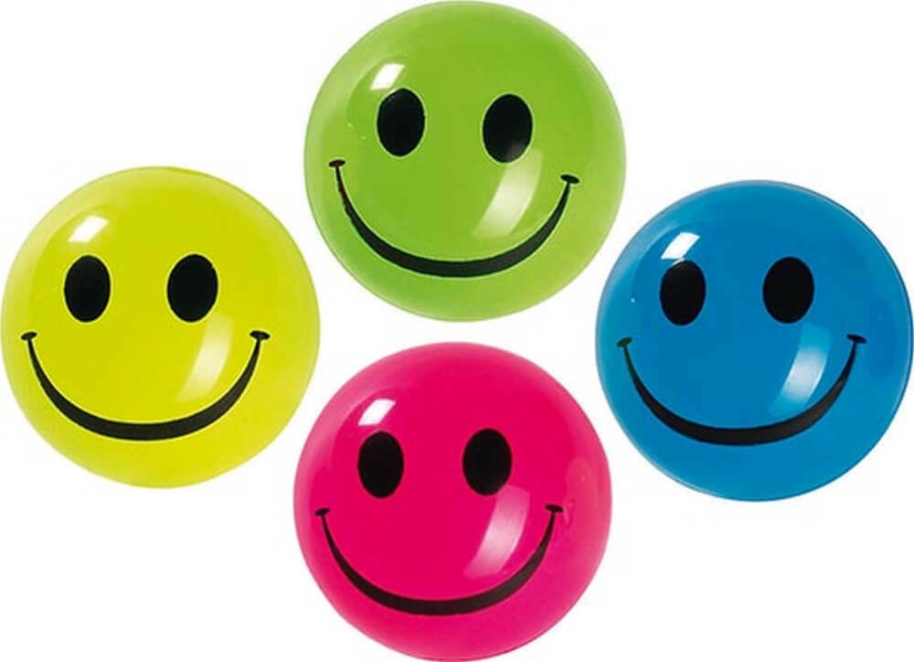 Flummi mit Leuchteffekt "Smiley", Ø 4 cm