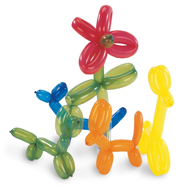 20 Latexballons Modellierballons mit Pumpe