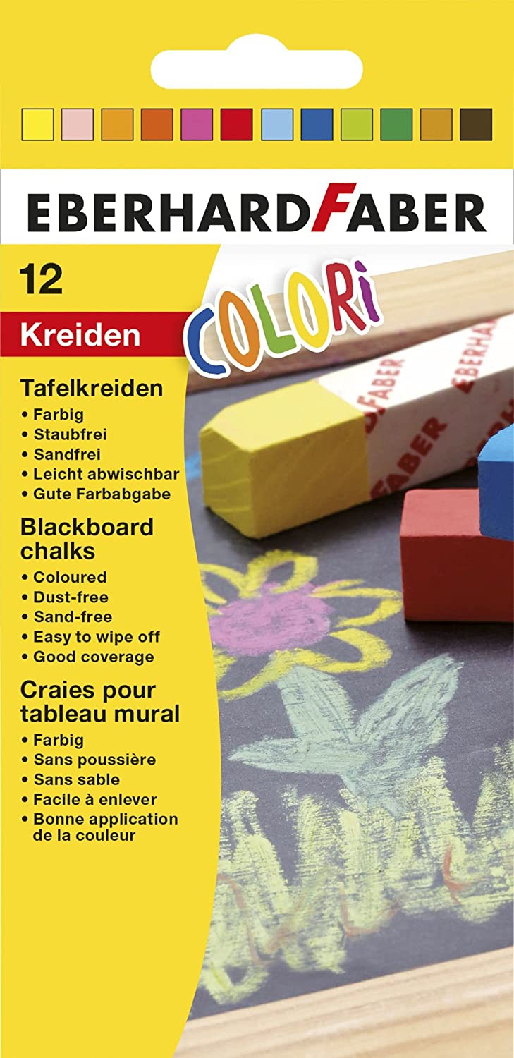 Tafelkreiden 12 Stück, bunt