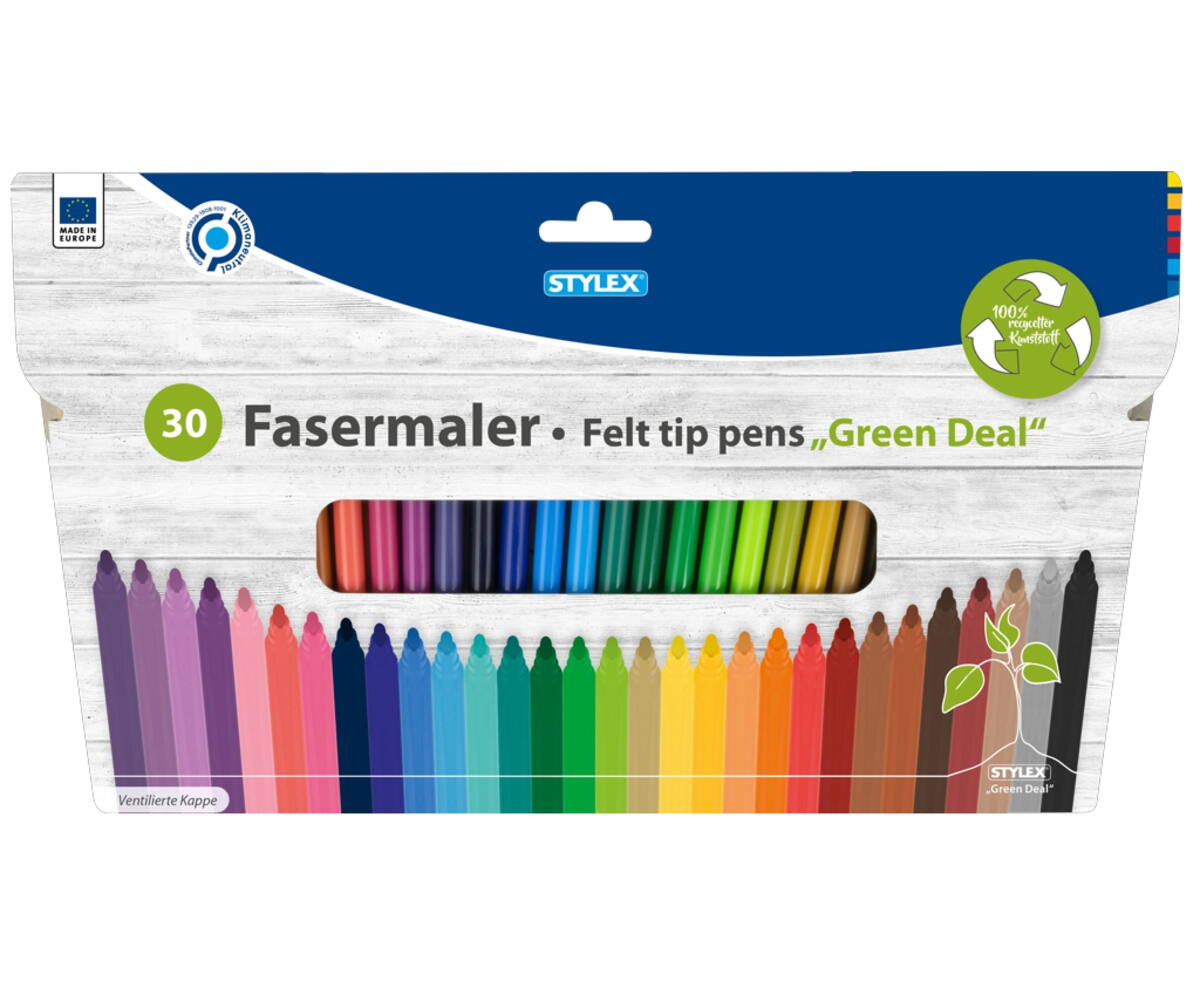 Fasermalstifte, 30 Stück