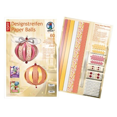 Designstreifen Paperballs "Claire"