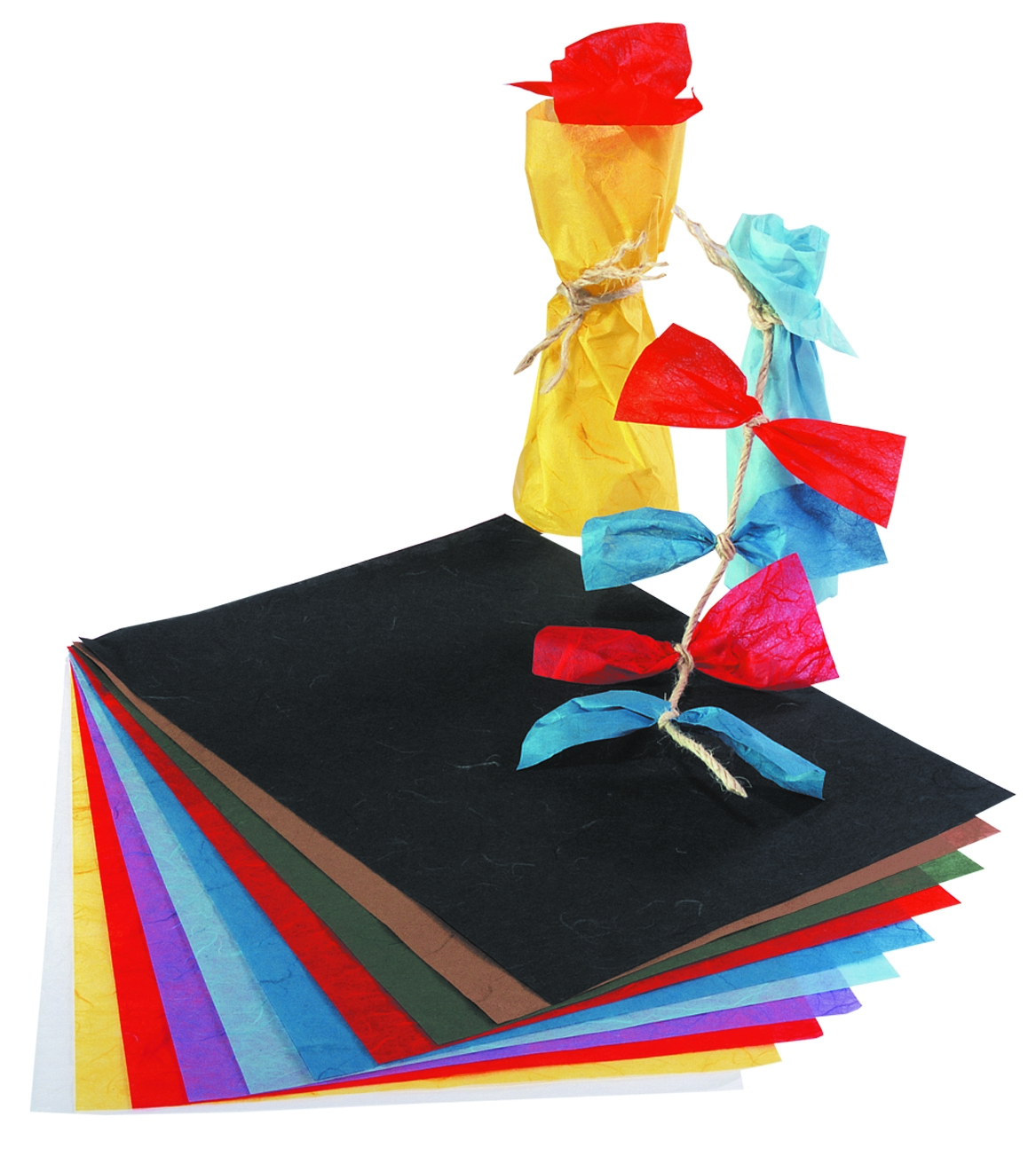 Seidenpapier/Faserseide 10 Bögen einer Farbe