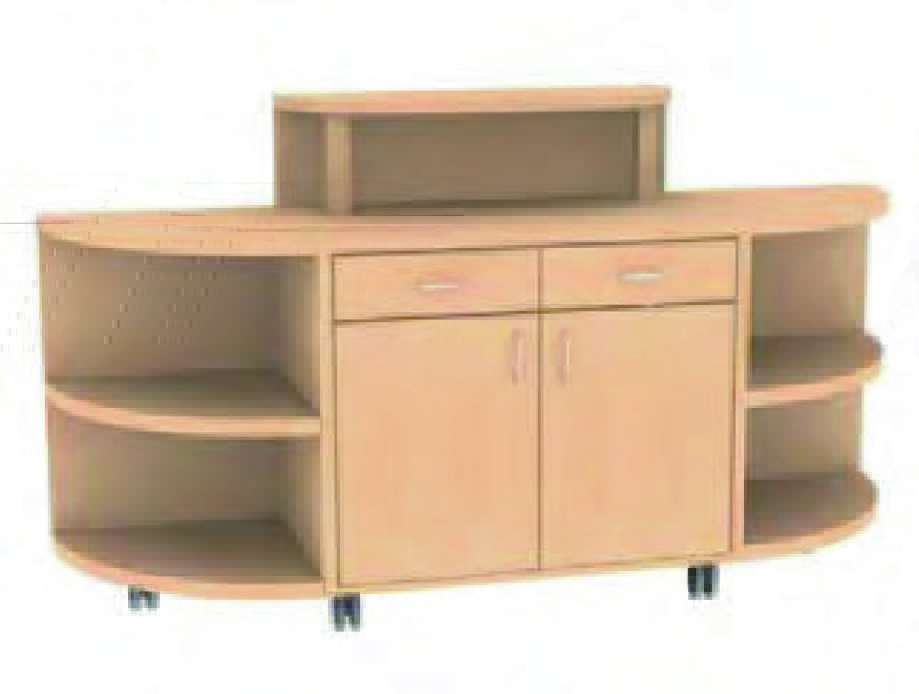 Frühstückswagen - 6 Rollen, Ablagefläche 73 cm