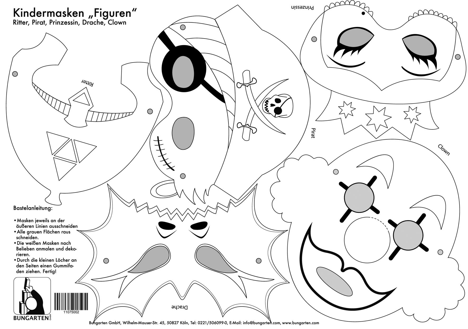 Kindermasken "Figuren"