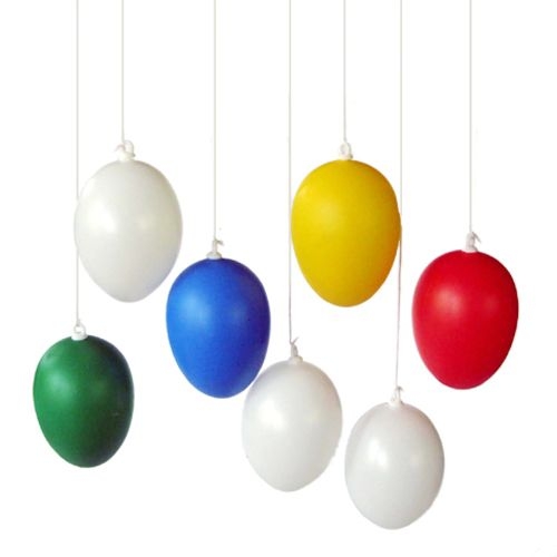 Kunststoff-Eier weiss 60 mm, 25 Stk.