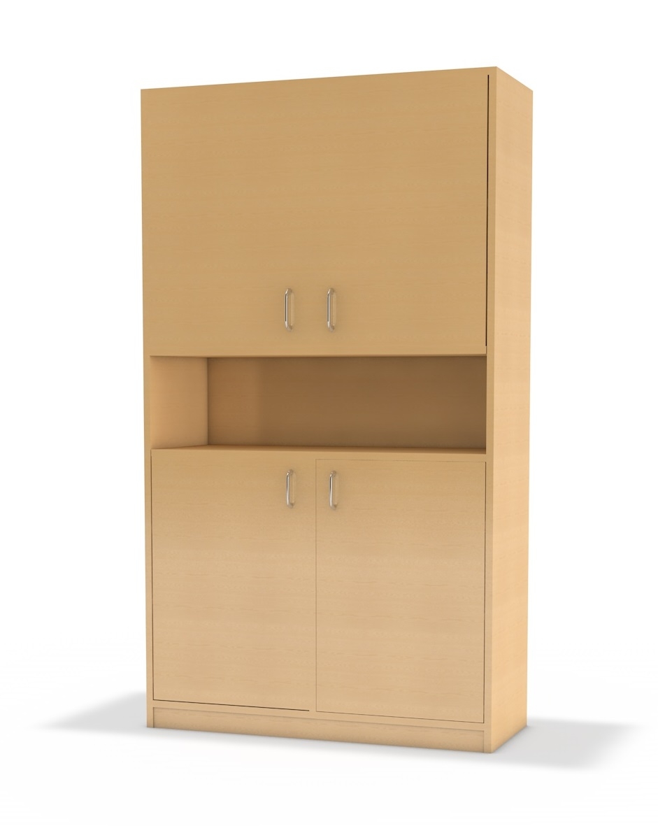 Hochschrank Doppeltür unten und oben