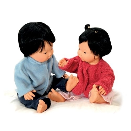 Babypuppe asiatisch 42 cm