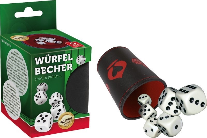 Premium Würfelbecher inkl. 6 Würfel