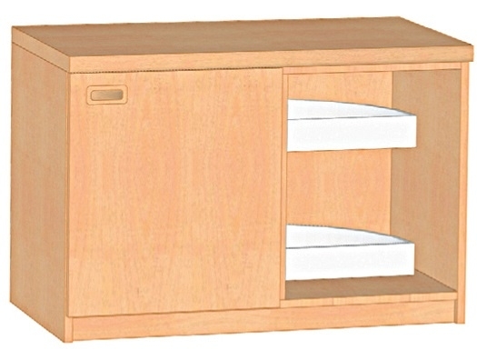 Küchen-Eckunterschrank für Ecke rechts