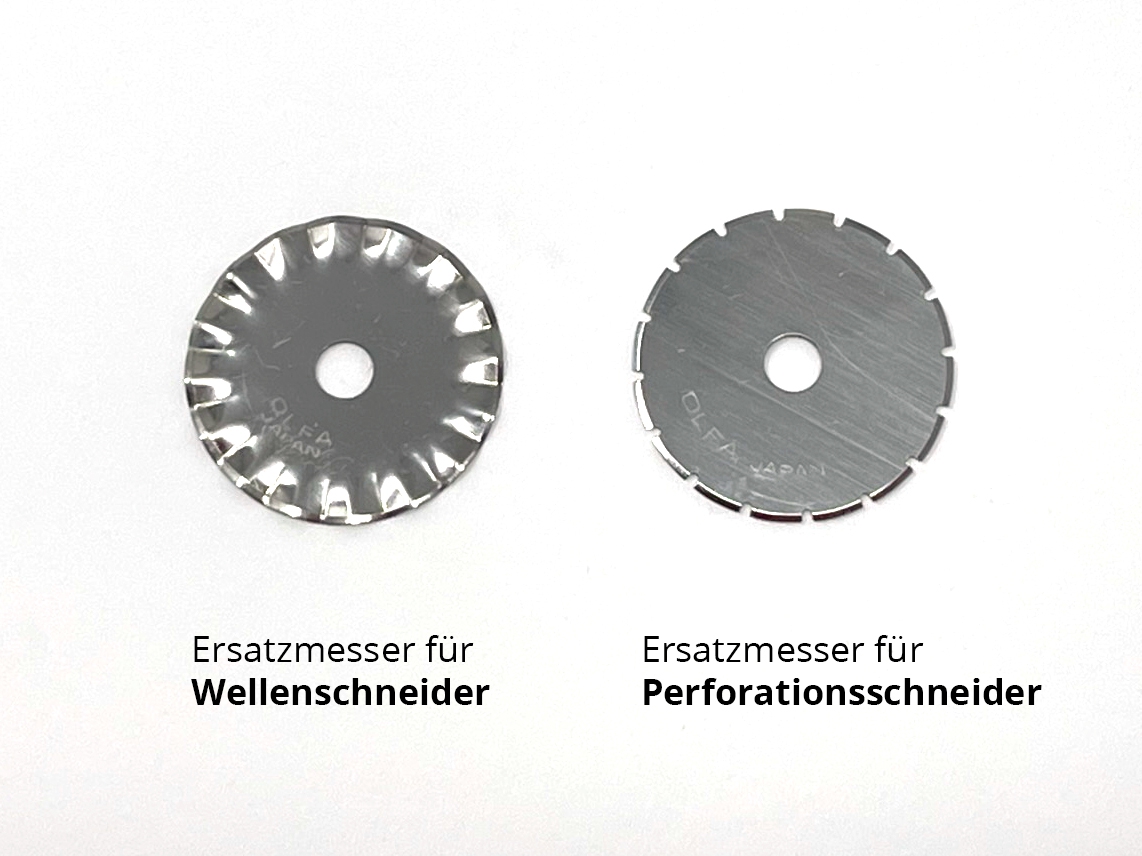 Ersatzmesser für Wellen-/Perforationsschneider