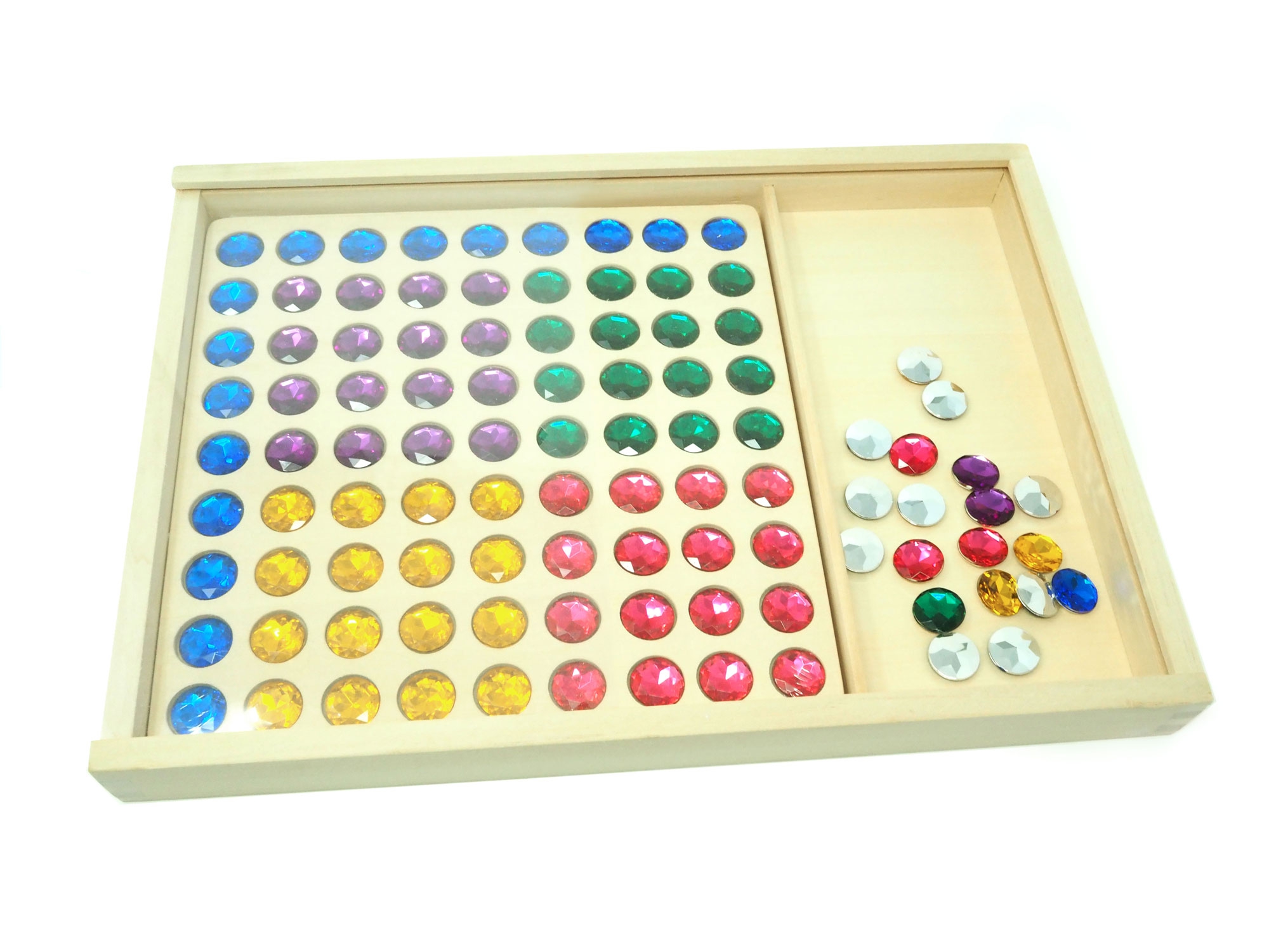Diamantenzauber, Legespiel im Holzkasten