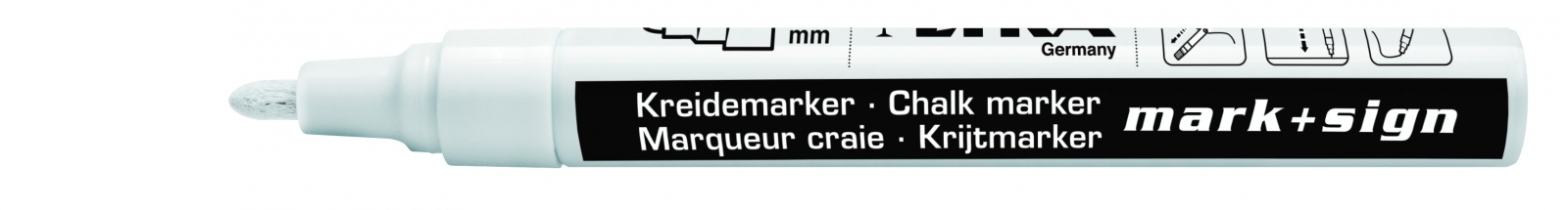 LYRA Kreidemarker 2-4 mm weiß