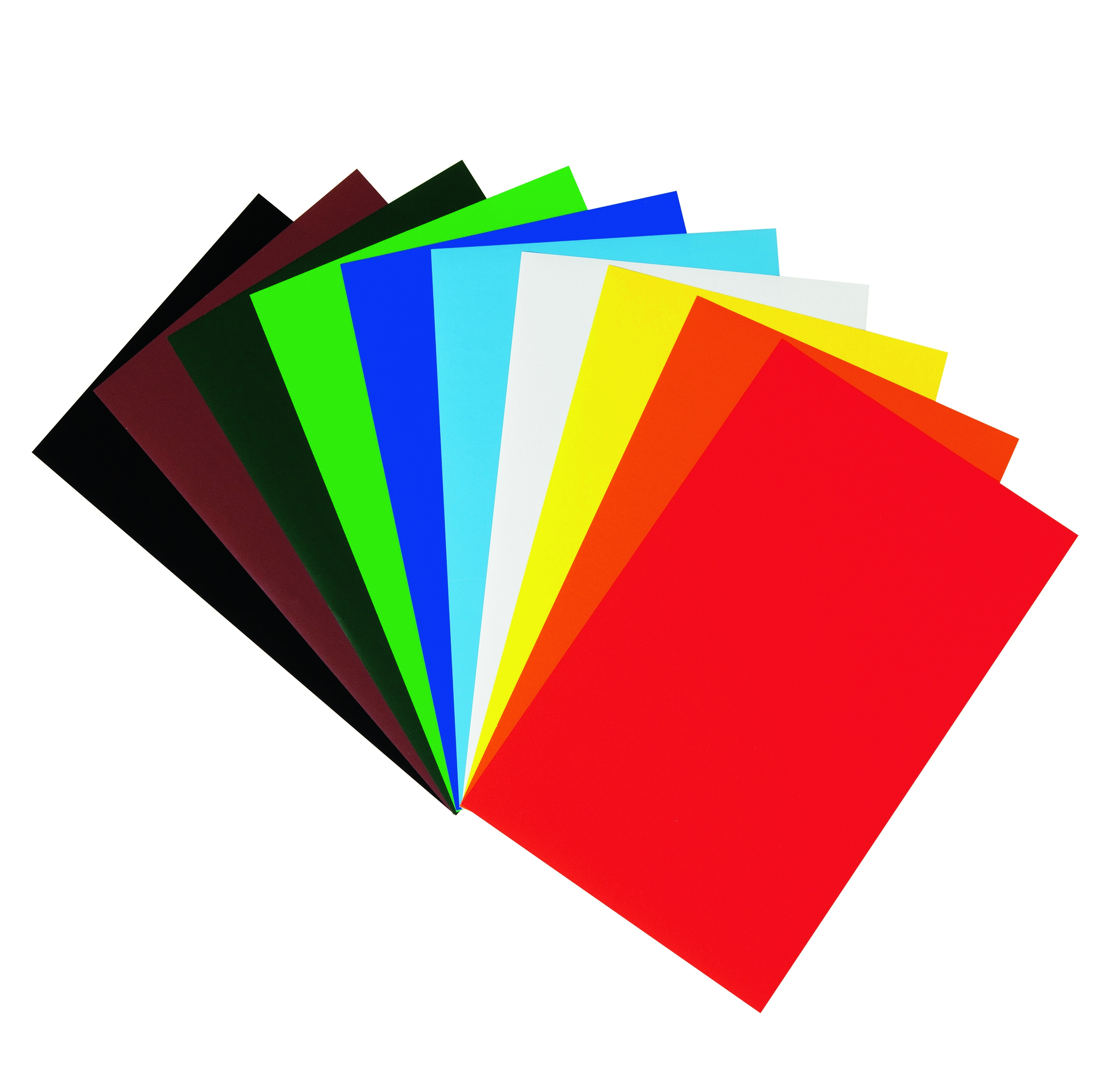 Buntpapier farb. sortiert 50 Bl. 35x50cm gummiert