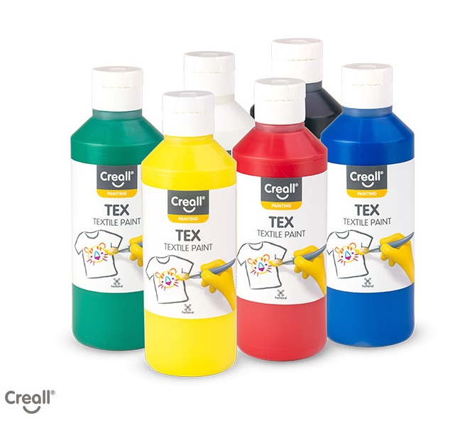 Textilfarbe-Set mit 6 Farben