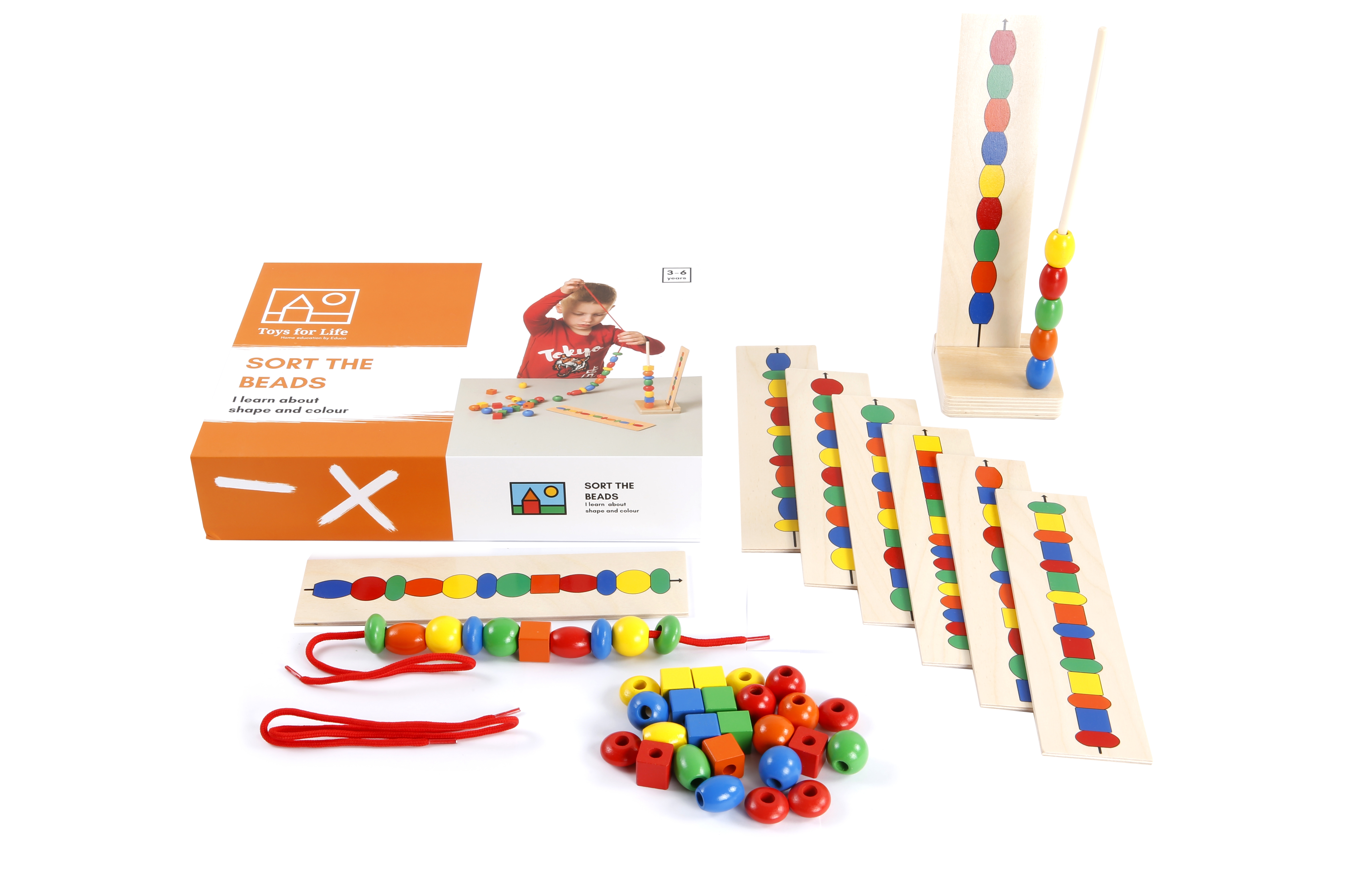 "Sort the beads" - Sortiere die Perlen
