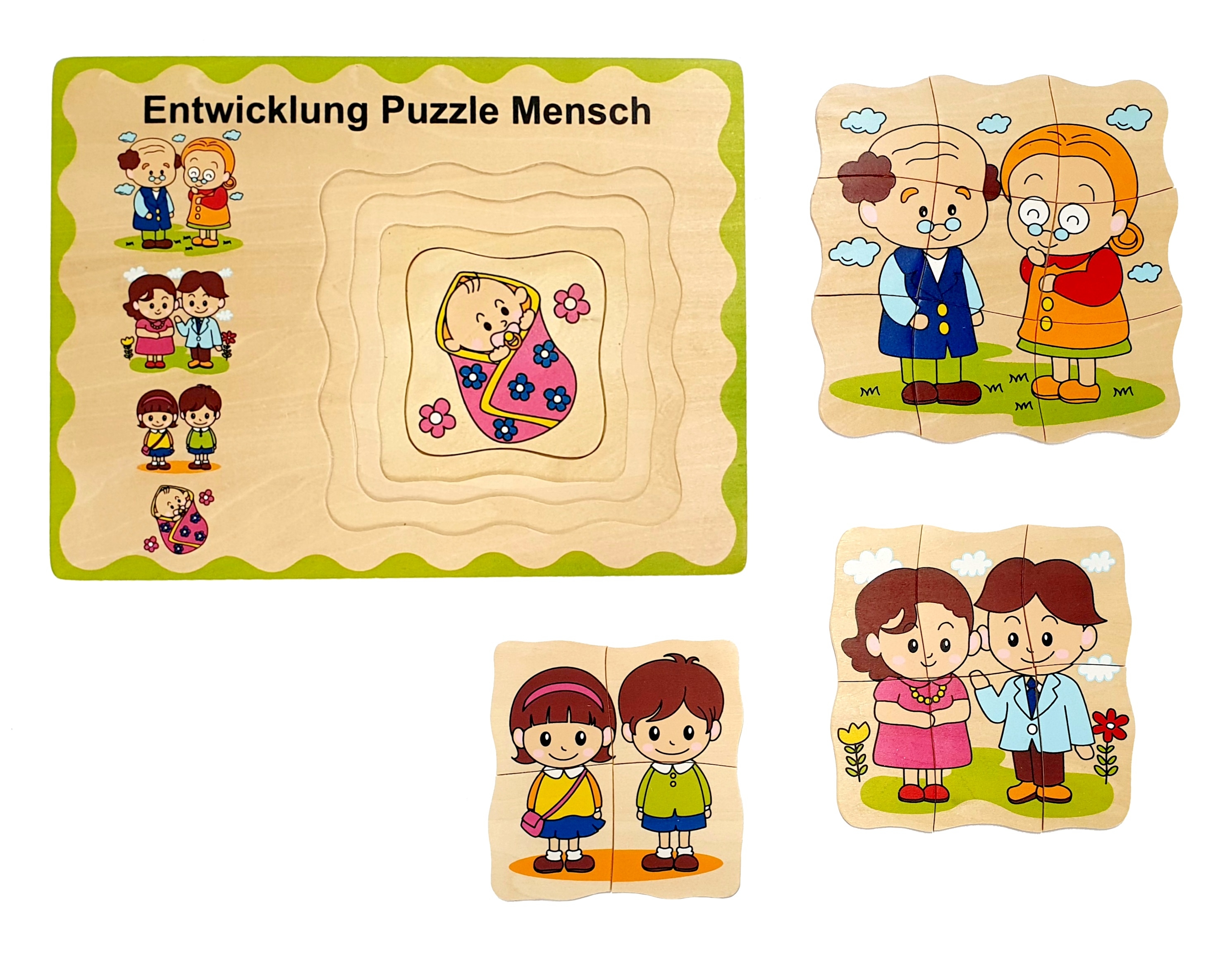 Entwicklungs-Puzzle Mensch