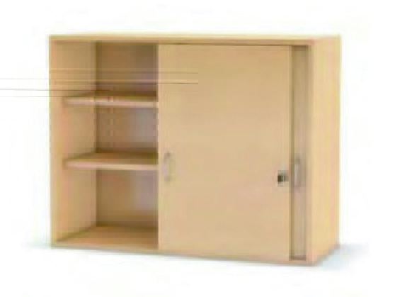 Aufsatzschrank Schiebetüren/Mittelwand/2 Böden