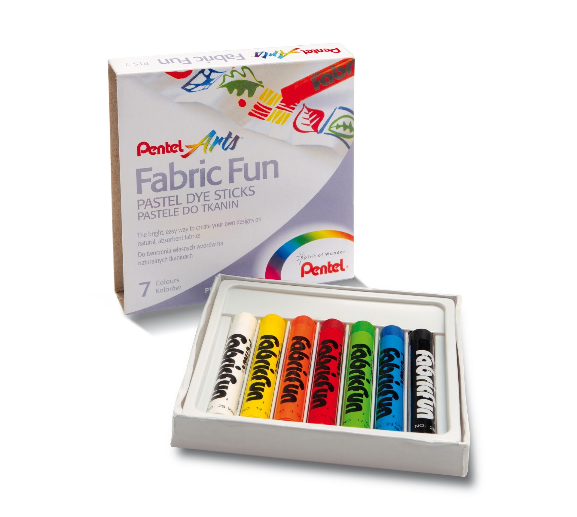 Textilkreide-Set 7 Farben