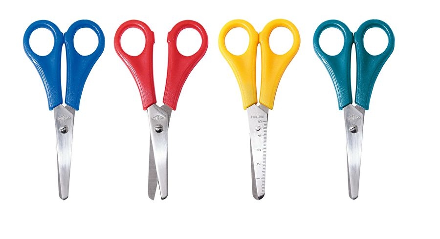 Bastelschere rund, 13cm, Rechtshänder