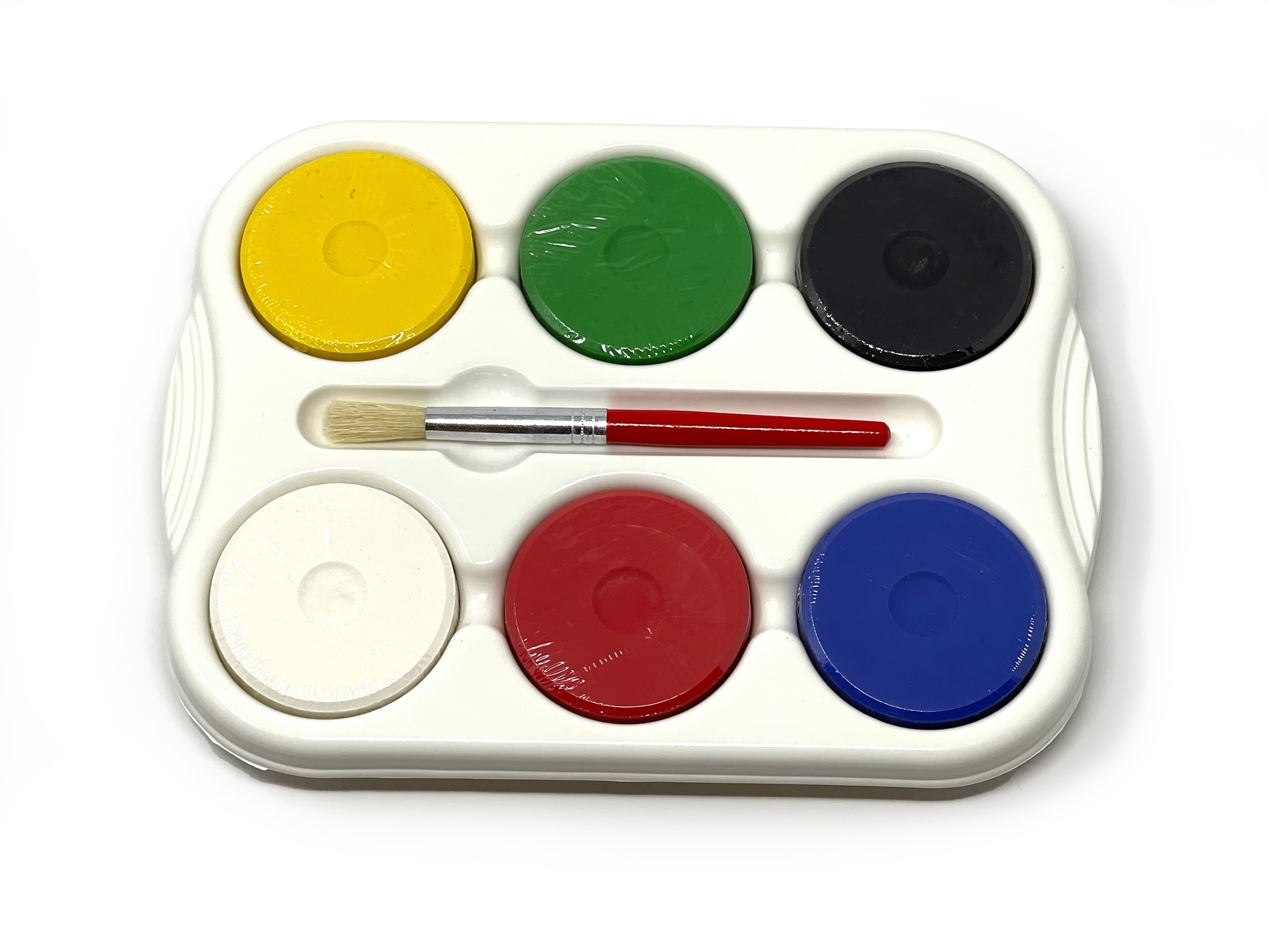 Tempera-Pucks in 6er Palette
