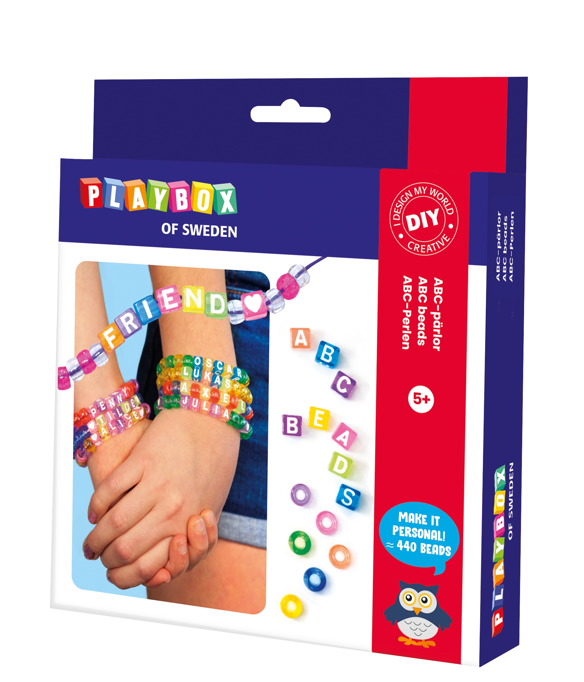 Bastelset Armbänder mit Buchstaben-Perlen