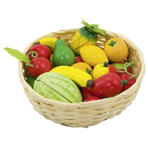 Obst im Korb, 23-teilig