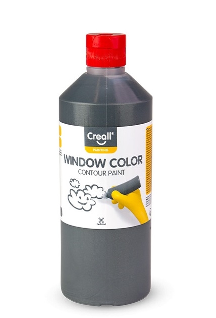 Window- Color Konturenpaste 500 ml grau/schwarz