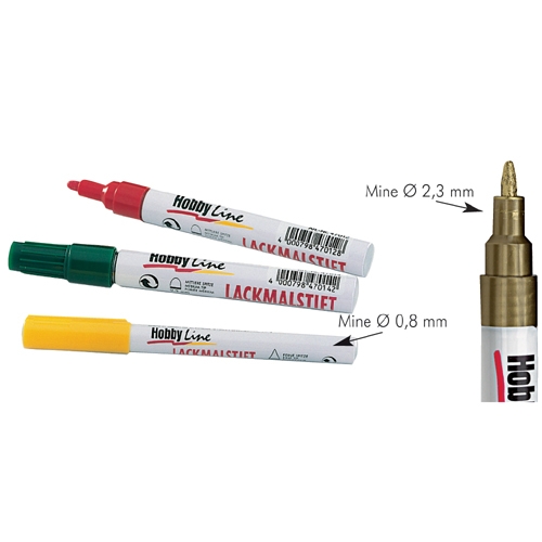 Lackmalstift mit dünner Spitze