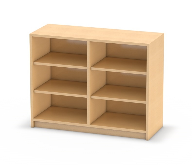 Unterschrank offen mit Mittelwand