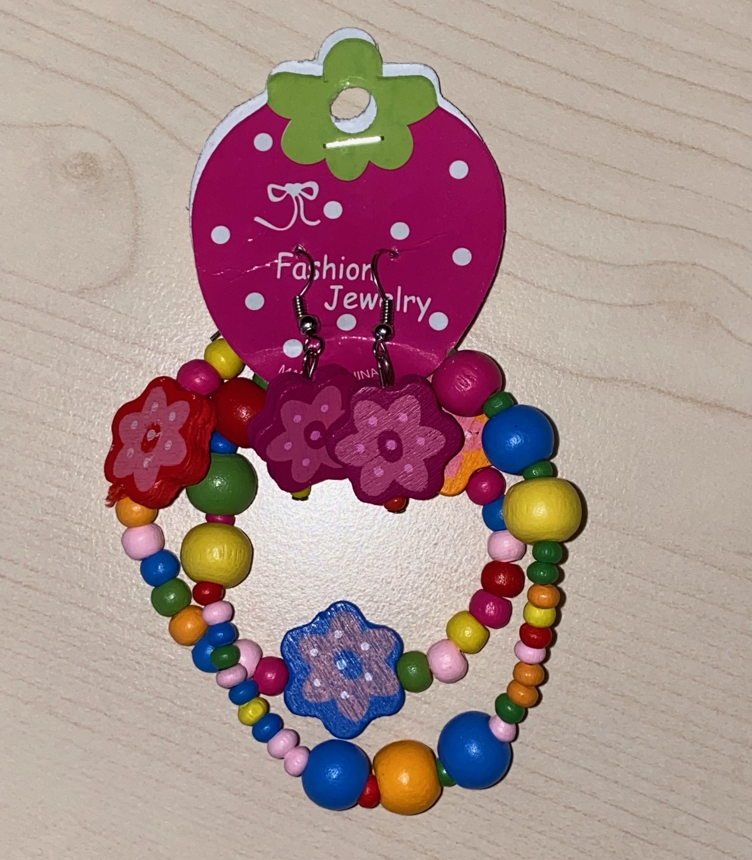 Armband 4er-Set aus Holz