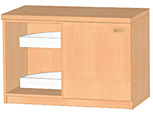 Küchen-Eckunterschrank für Ecke links