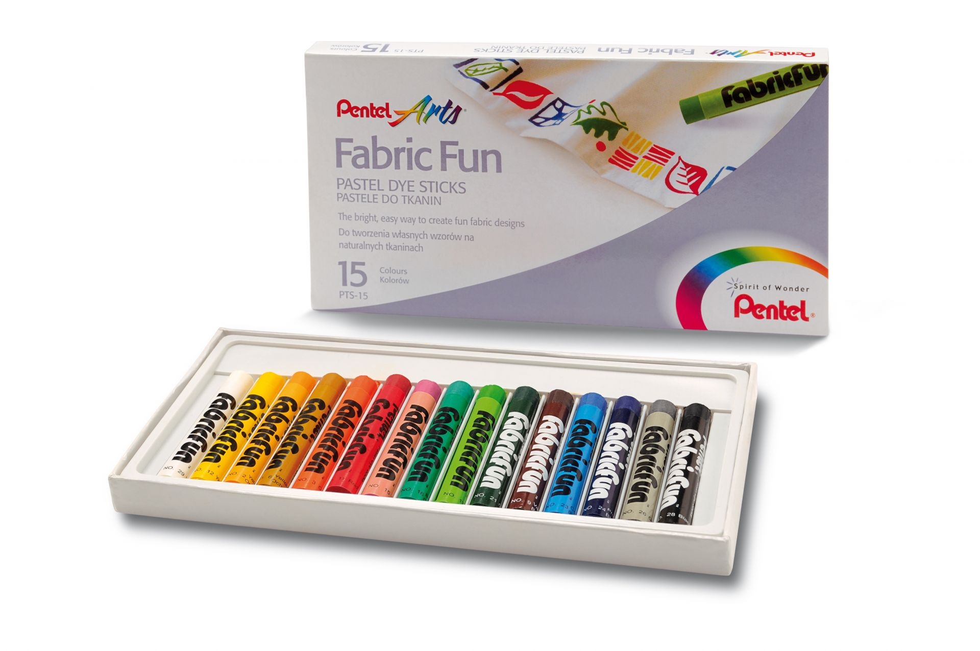 Textilkreide-Set 15 Farben