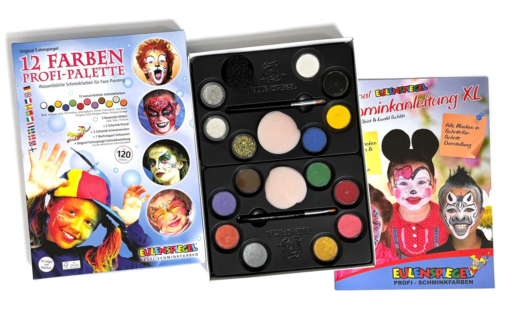 12 Farben-Profi-Schminke-Palette