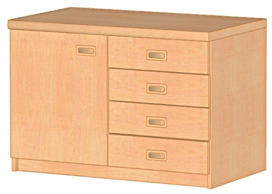 Küchenunterschrank Tür links