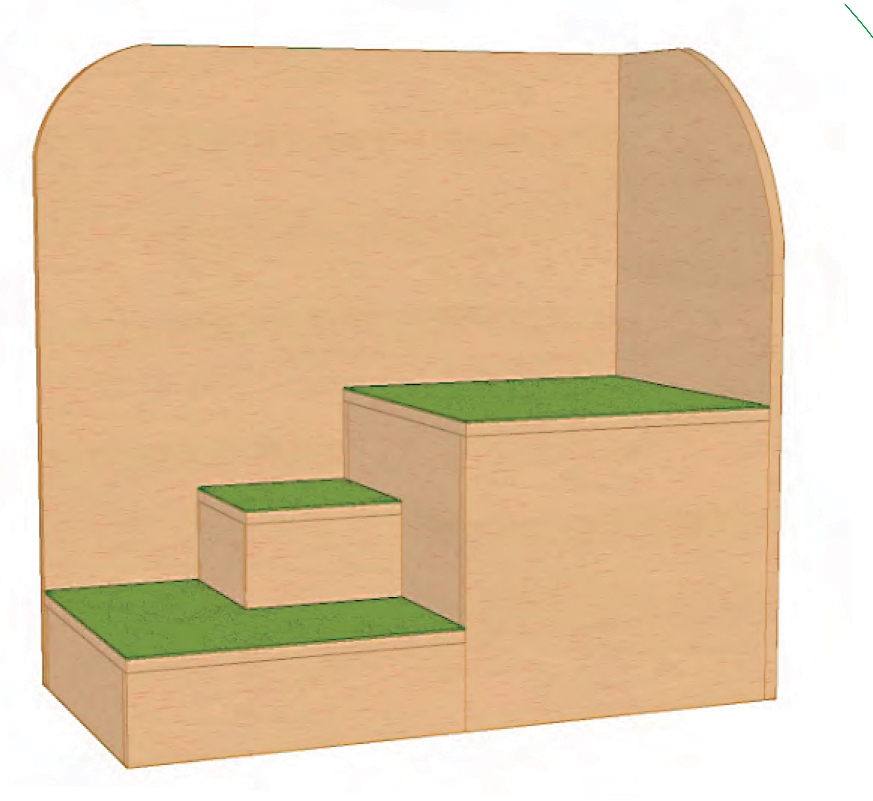 Anziehtreppe Paneel hinten; rechts oder links
