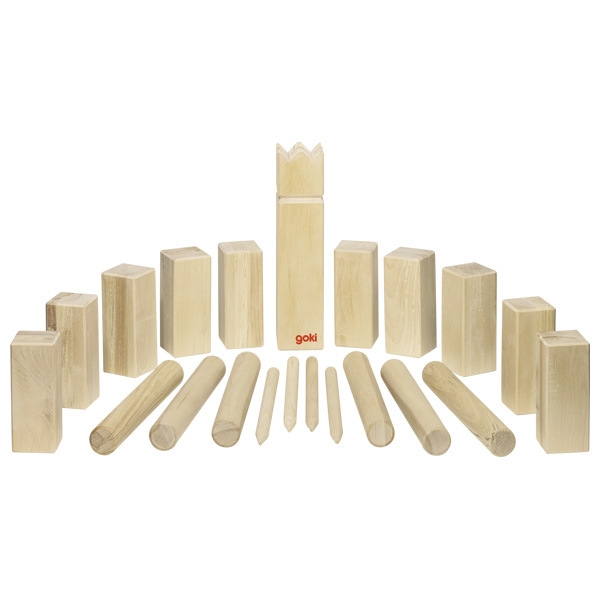 Kubb-Spiel im Baumwollbeutel, große Ausführung