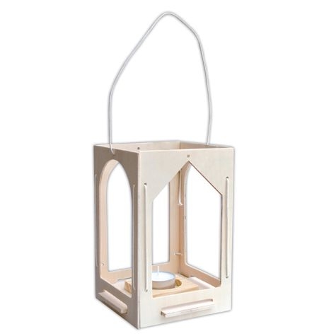 Laterne aus Holz - Stecksystem