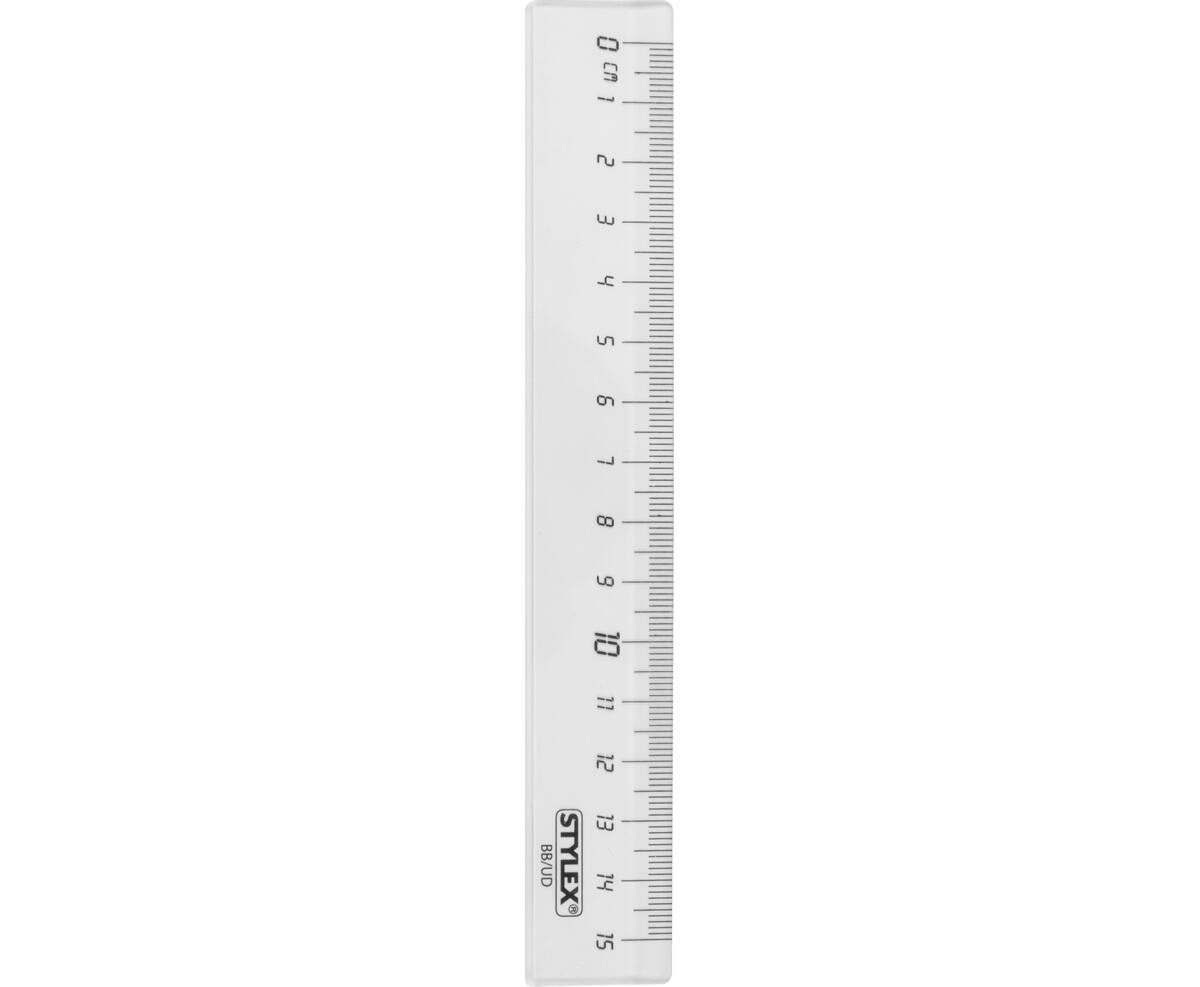 Kunststoff-Lineal 15 cm