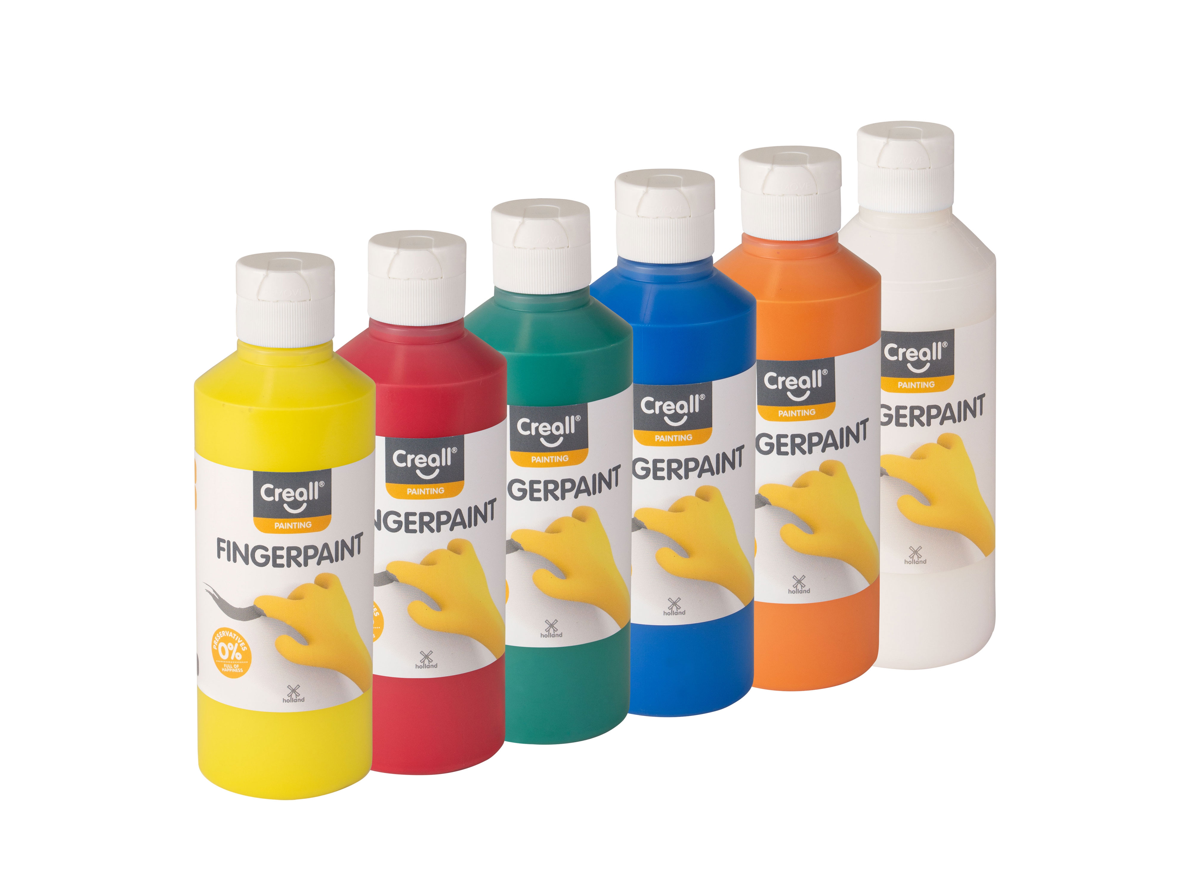 Creall Fingerfarben-Set 6x 250ml