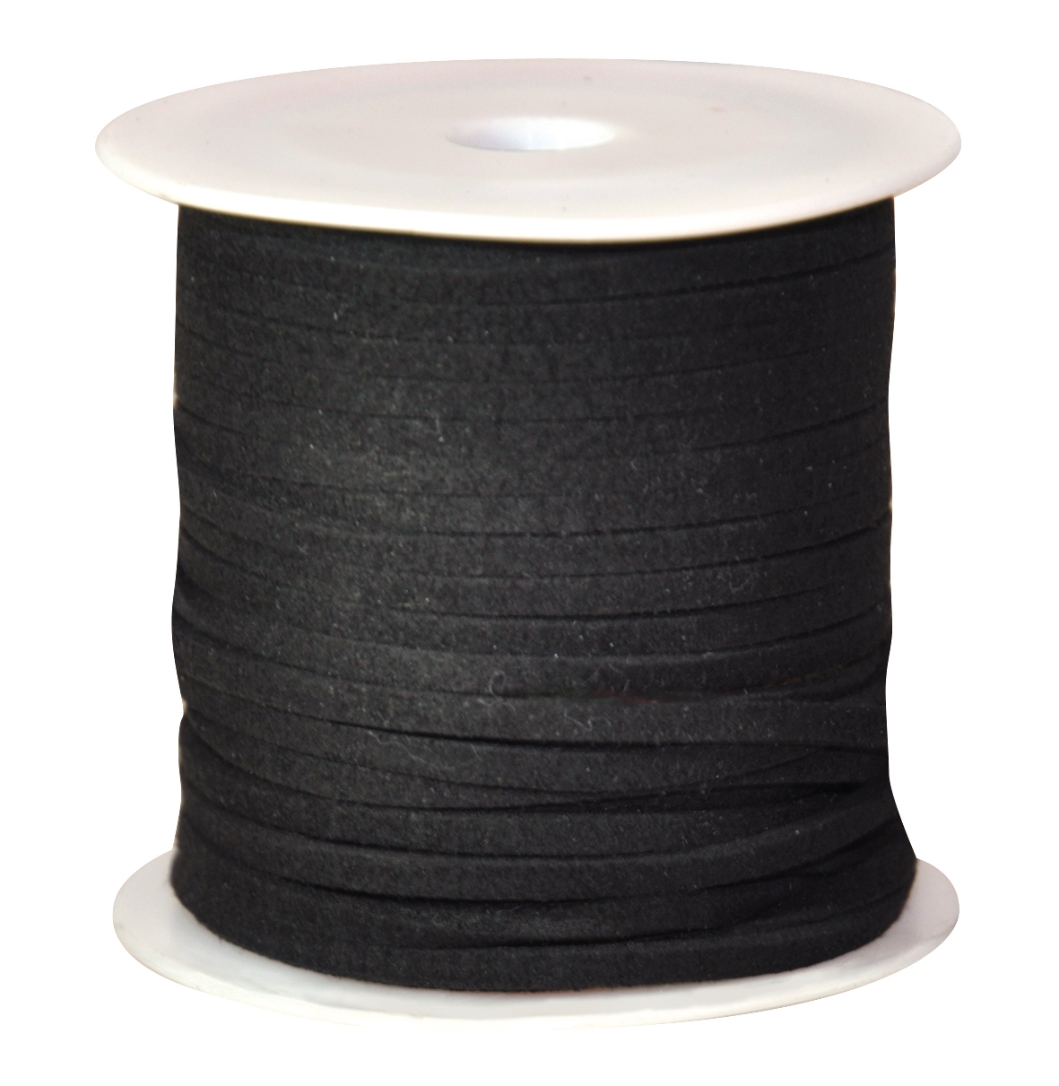 Schmuckband flach, schwarz, 50 m