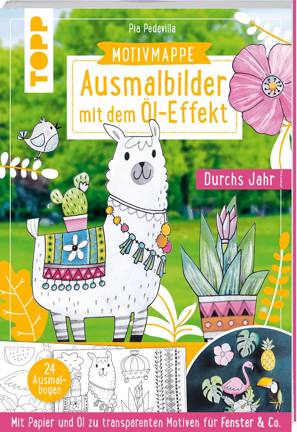 Ausmalbilder mit dem Öl-Effekt - Durchs Jahr