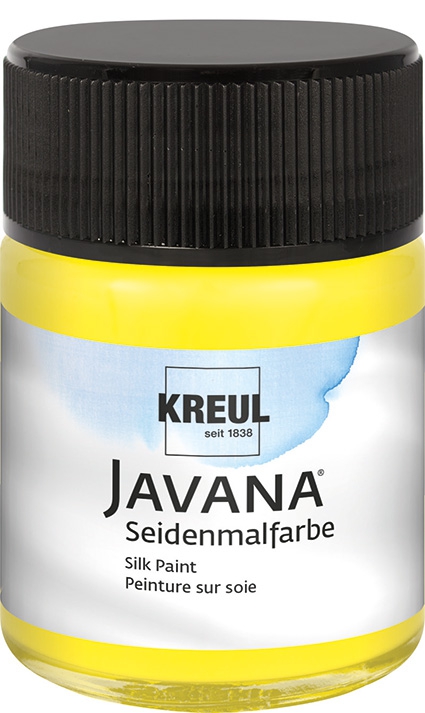 Seidenmalfarbe 50 ml, zitronengelb