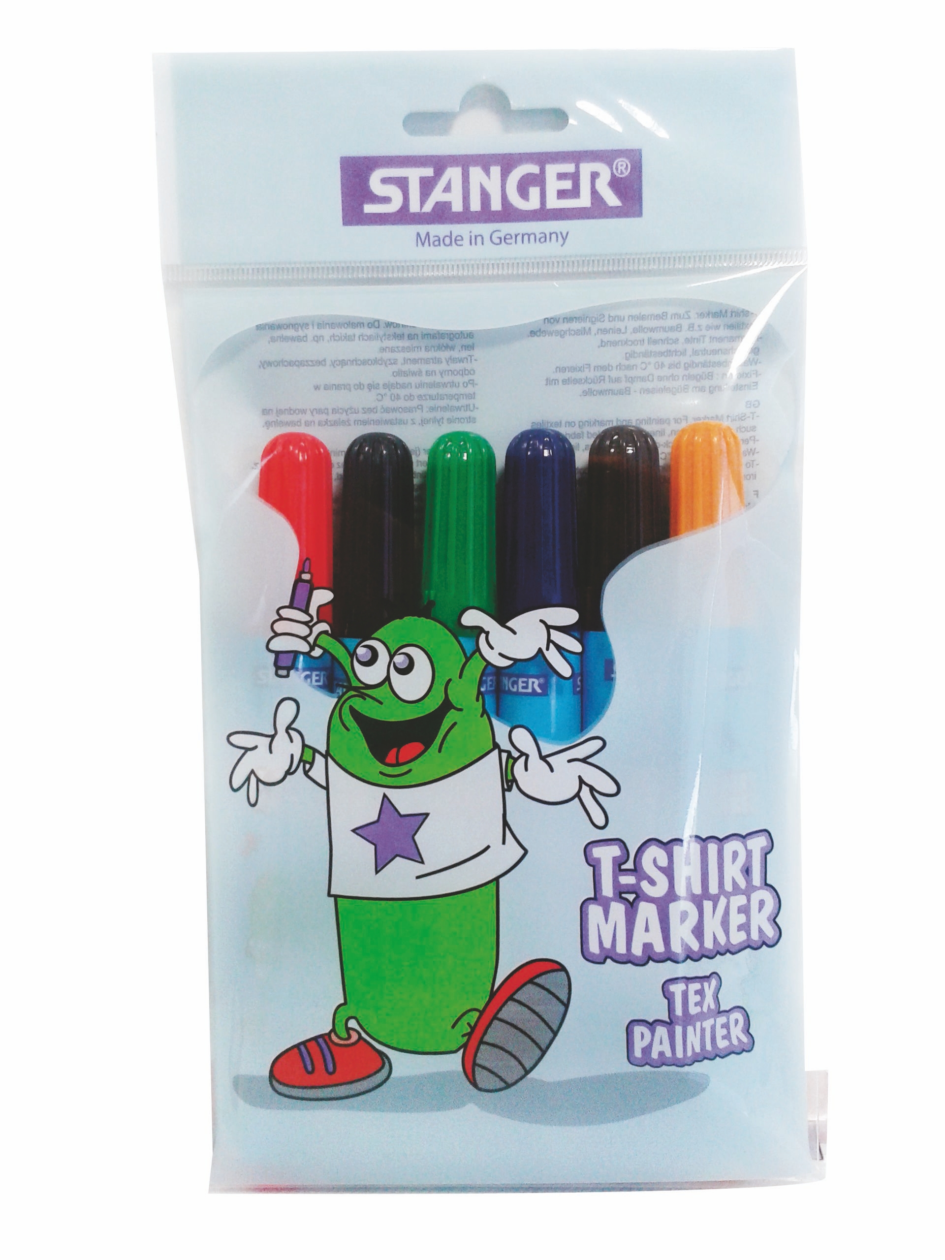T-Shirt Marker 6er-Set, Textilstifte